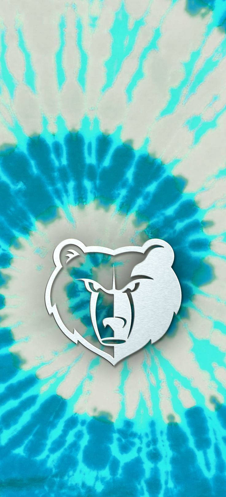 Tie Dyed Nba Memphis Grizzlies Logo Background