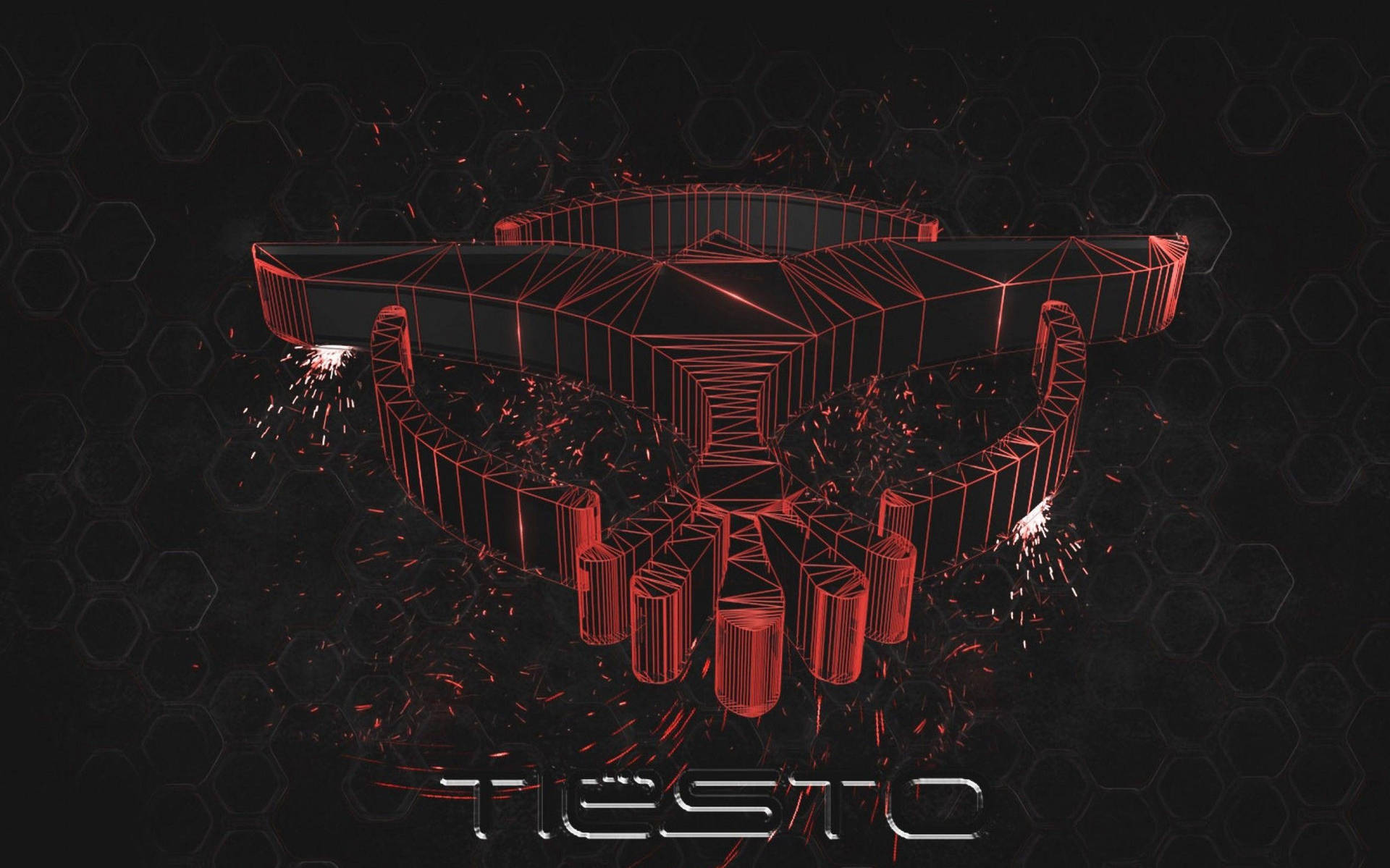 Tiesto Dark 3d Logo Background