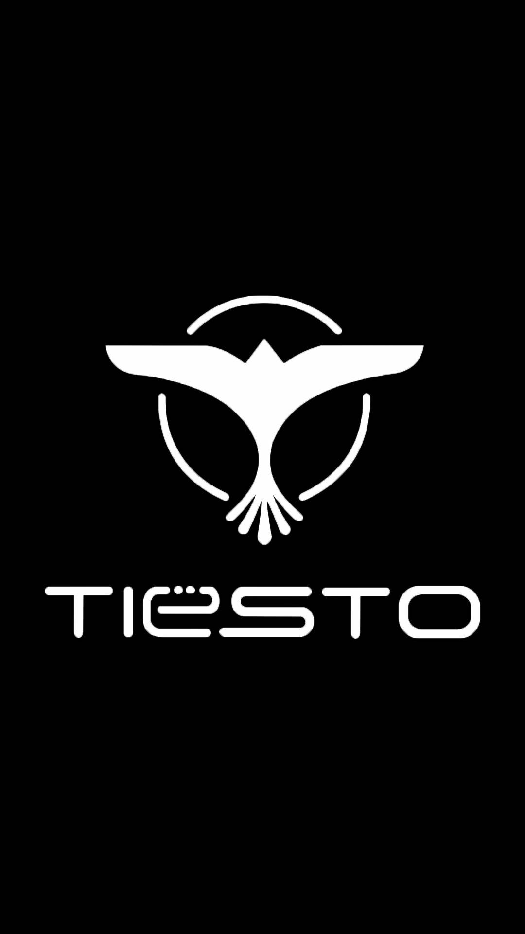 Tiesto White Logo Background