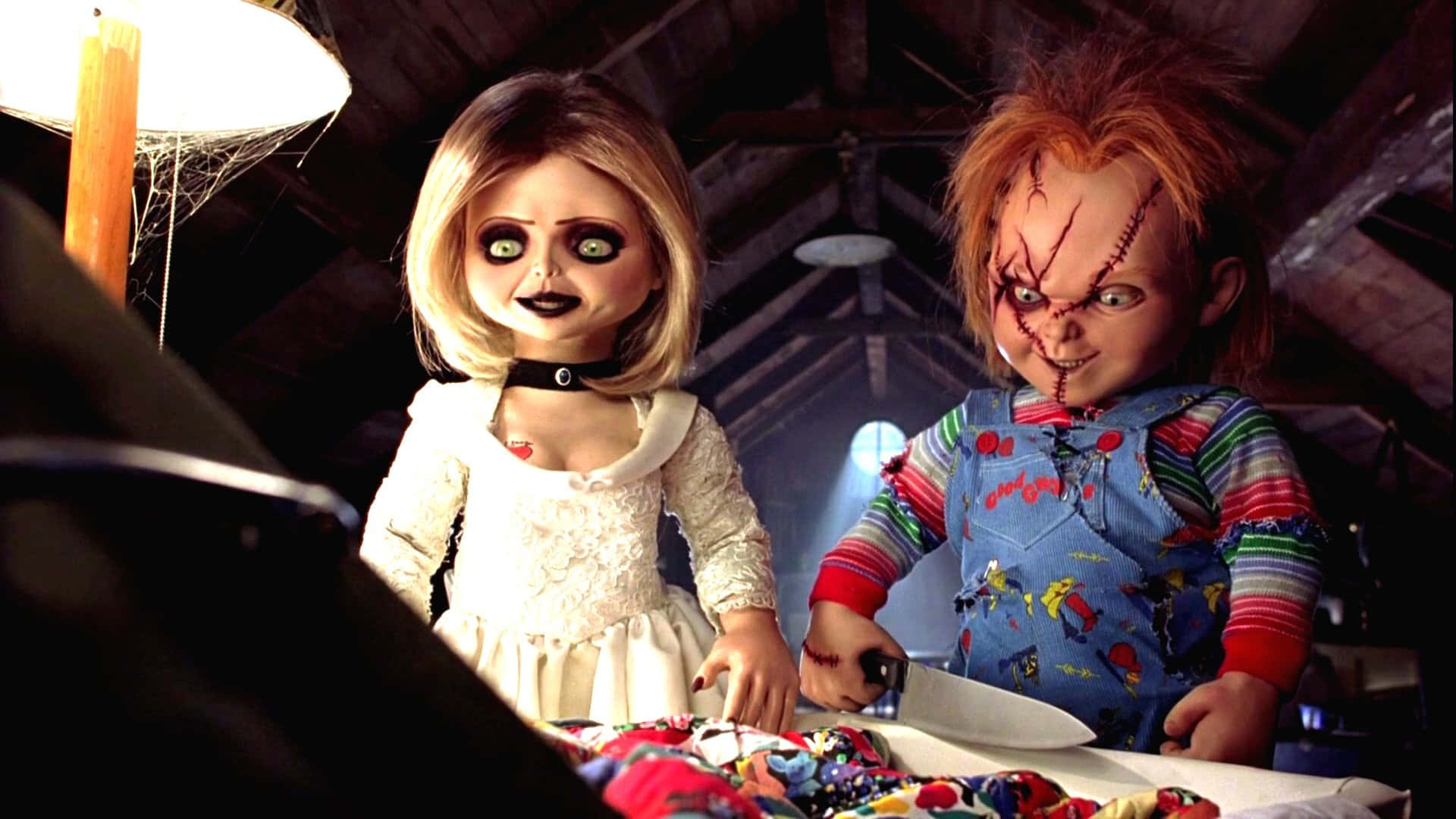 Tiffany And Chucky Doll Talking Background