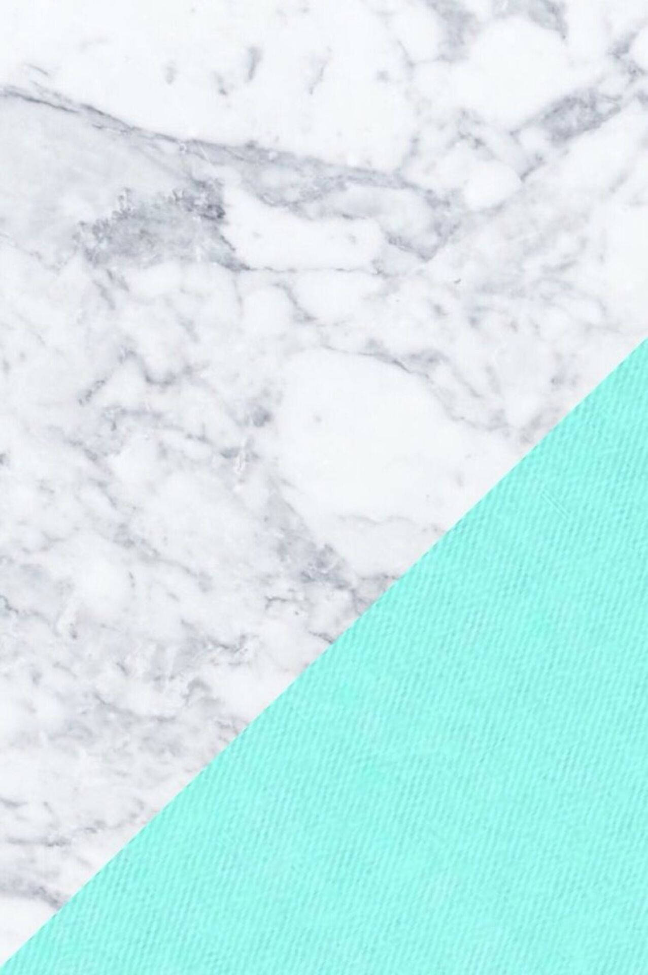 Tiffany Blue And White Marble Background