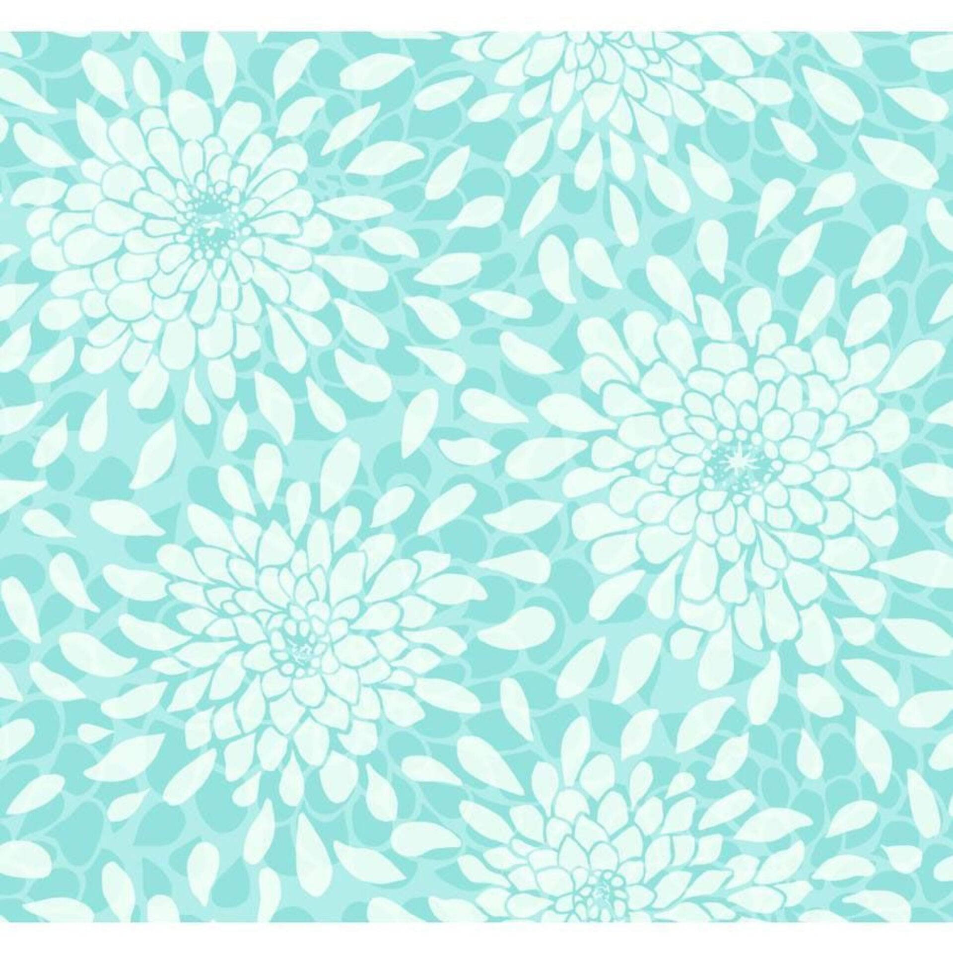 Tiffany Blue Flower Patterns Background