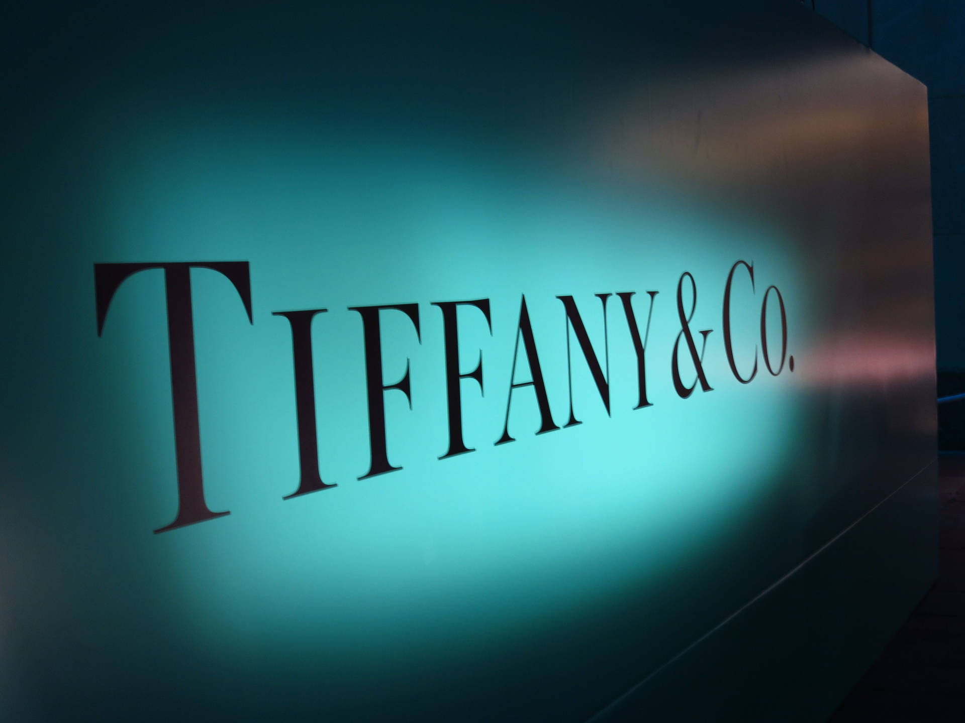 Tiffany & Co. Blue Logo Background
