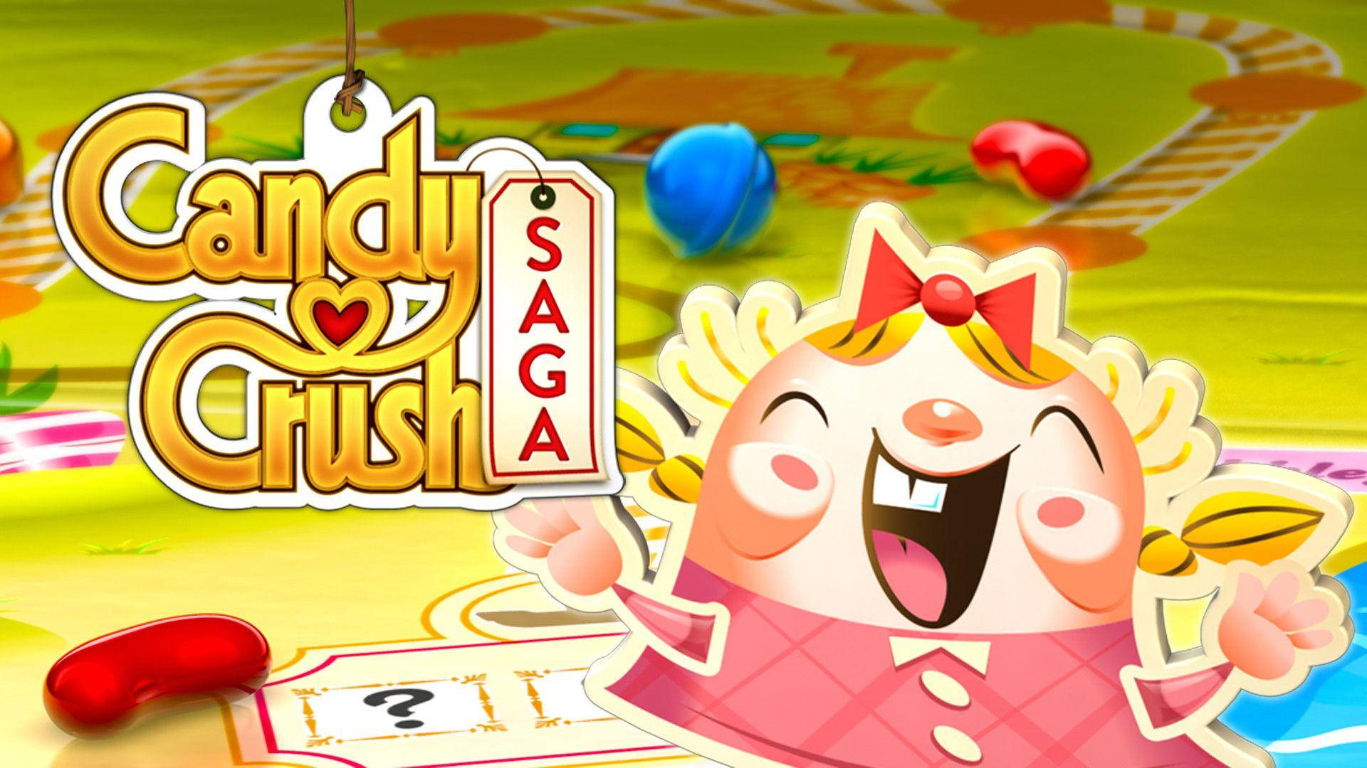 Tiffi Laughing Out Loud In Candy Crush Saga Background