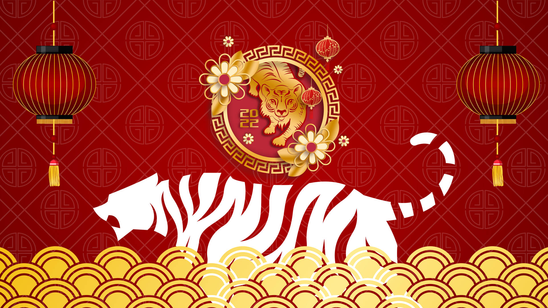 Tiger Chinese New Year Background