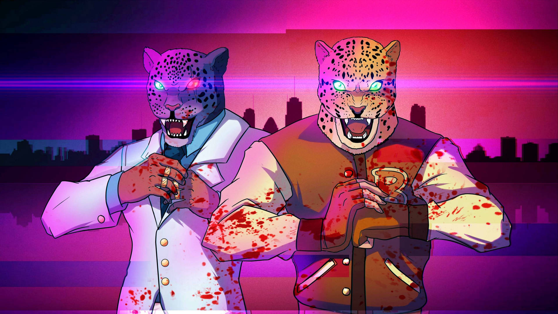Tiger Fists Of Fury Hotline Miami Background