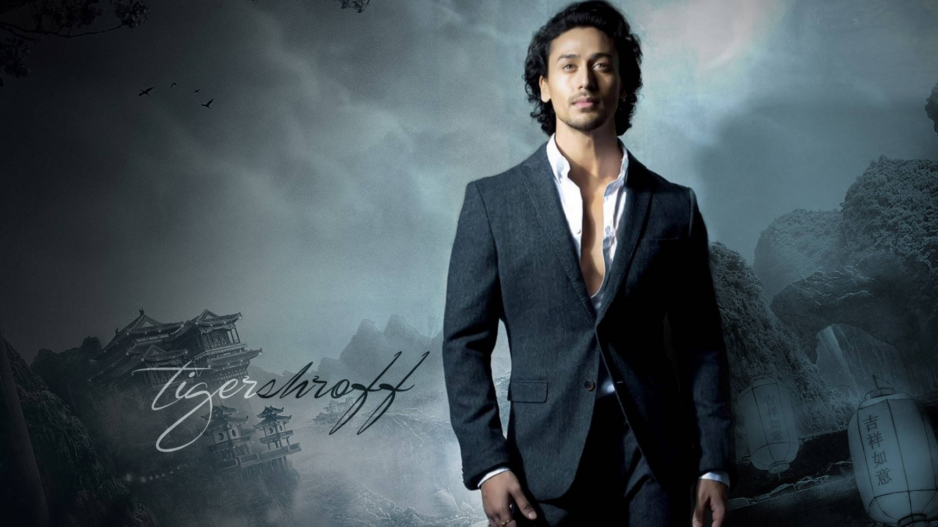 Tiger Shroff In Suit Background