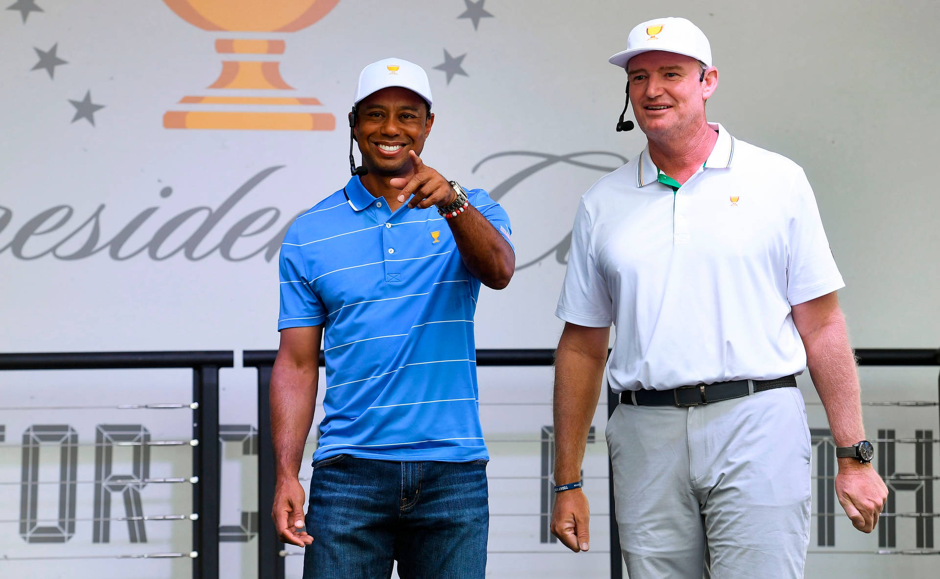 Tiger Woods And Ernie Els Background