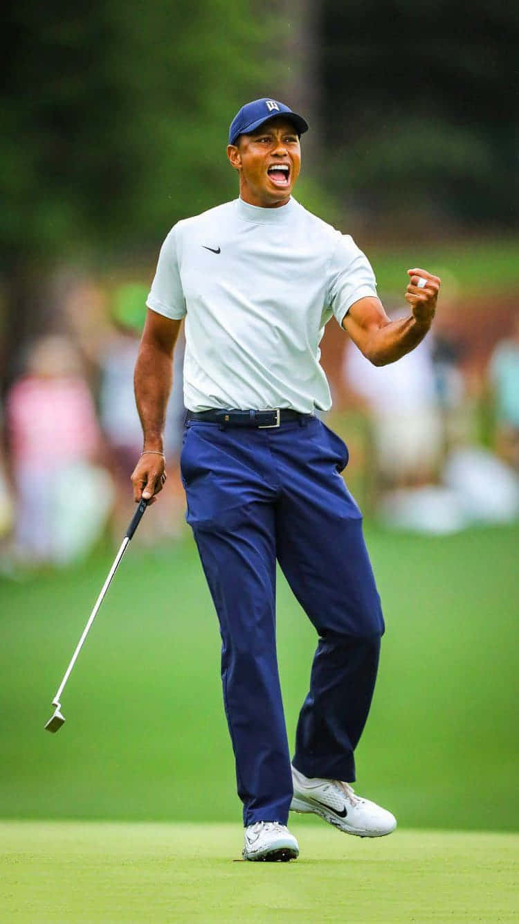 Tiger Woods Iphone Goal Unlocked Background