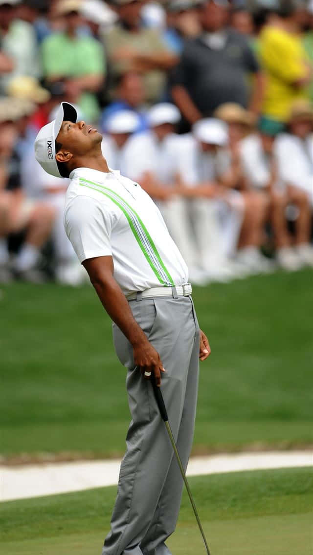 Tiger Woods Iphone Is Standing Background