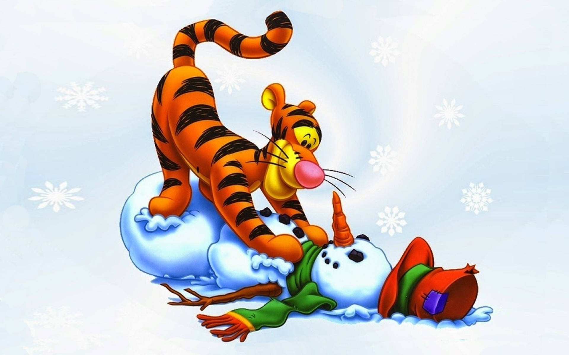 Tigger Snowman Play Background