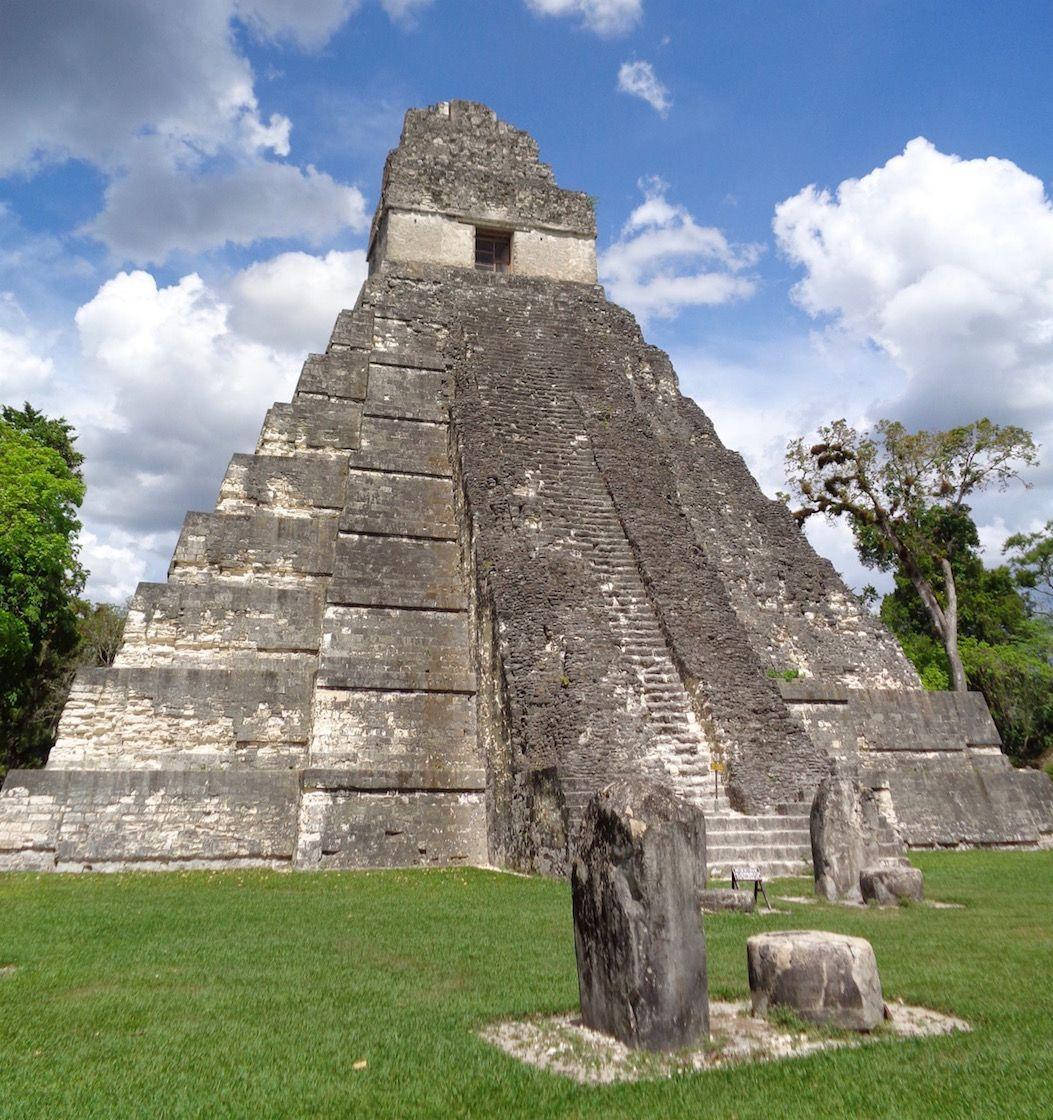 Tikal Historical Pyramid Background