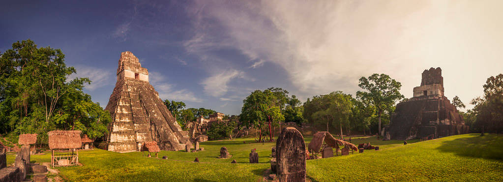 Tikal Morning Panorama Background