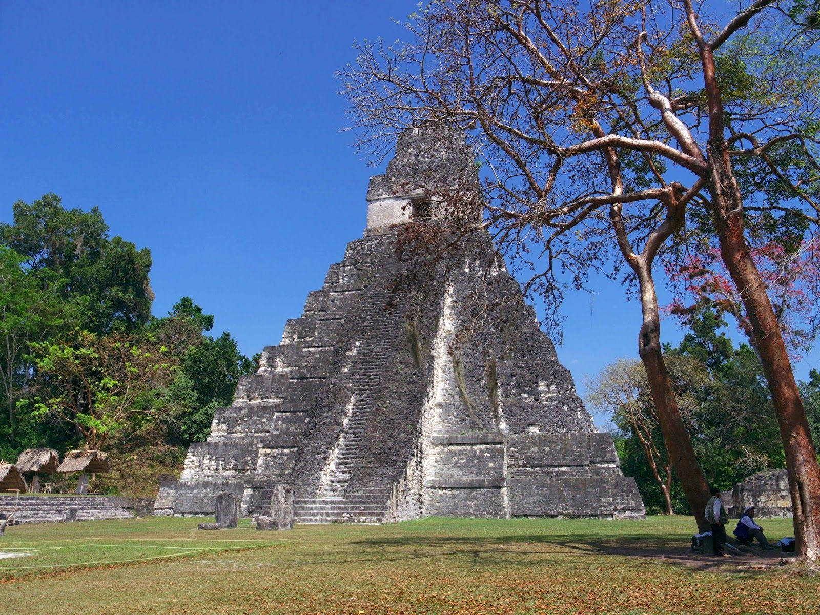 Tikal Pyramid Scale Background