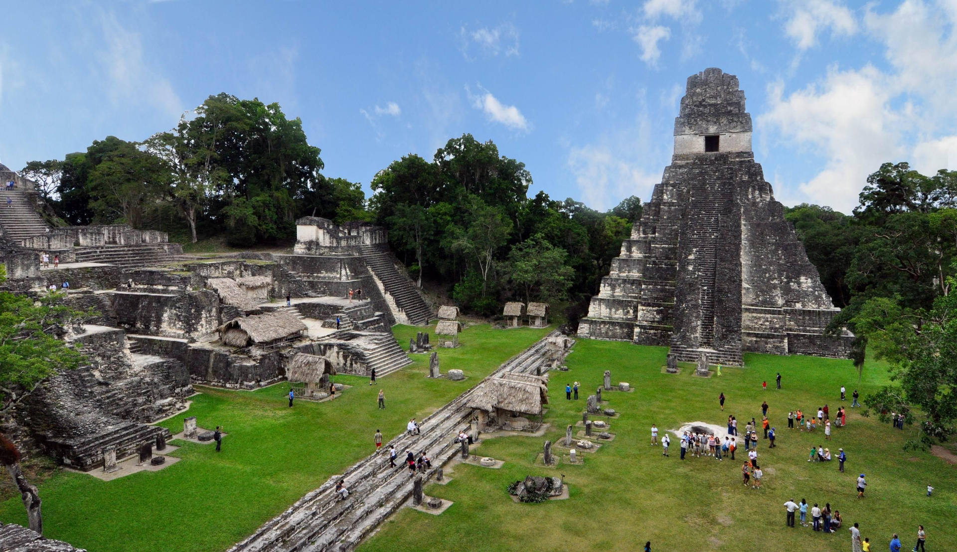 Tikal Tourist Area Background