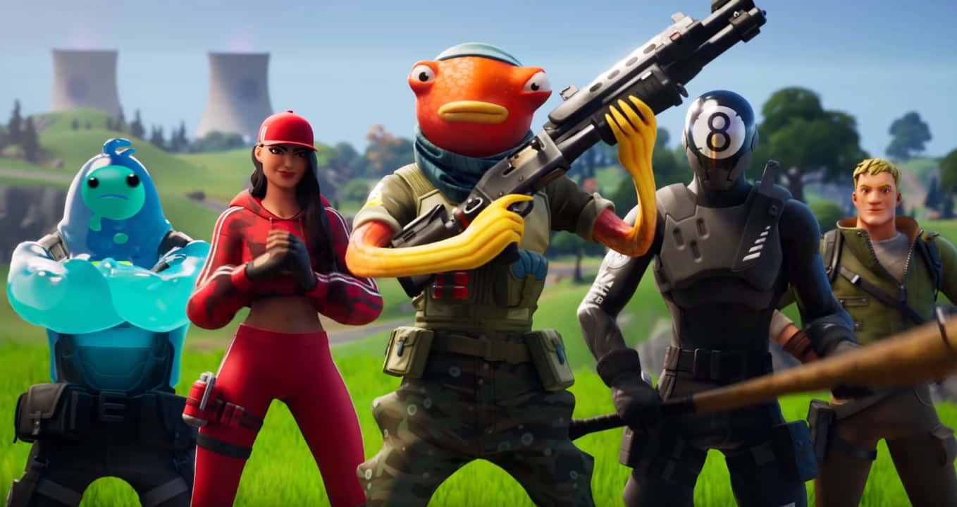 Tiko With Different Fortnite Skins Background