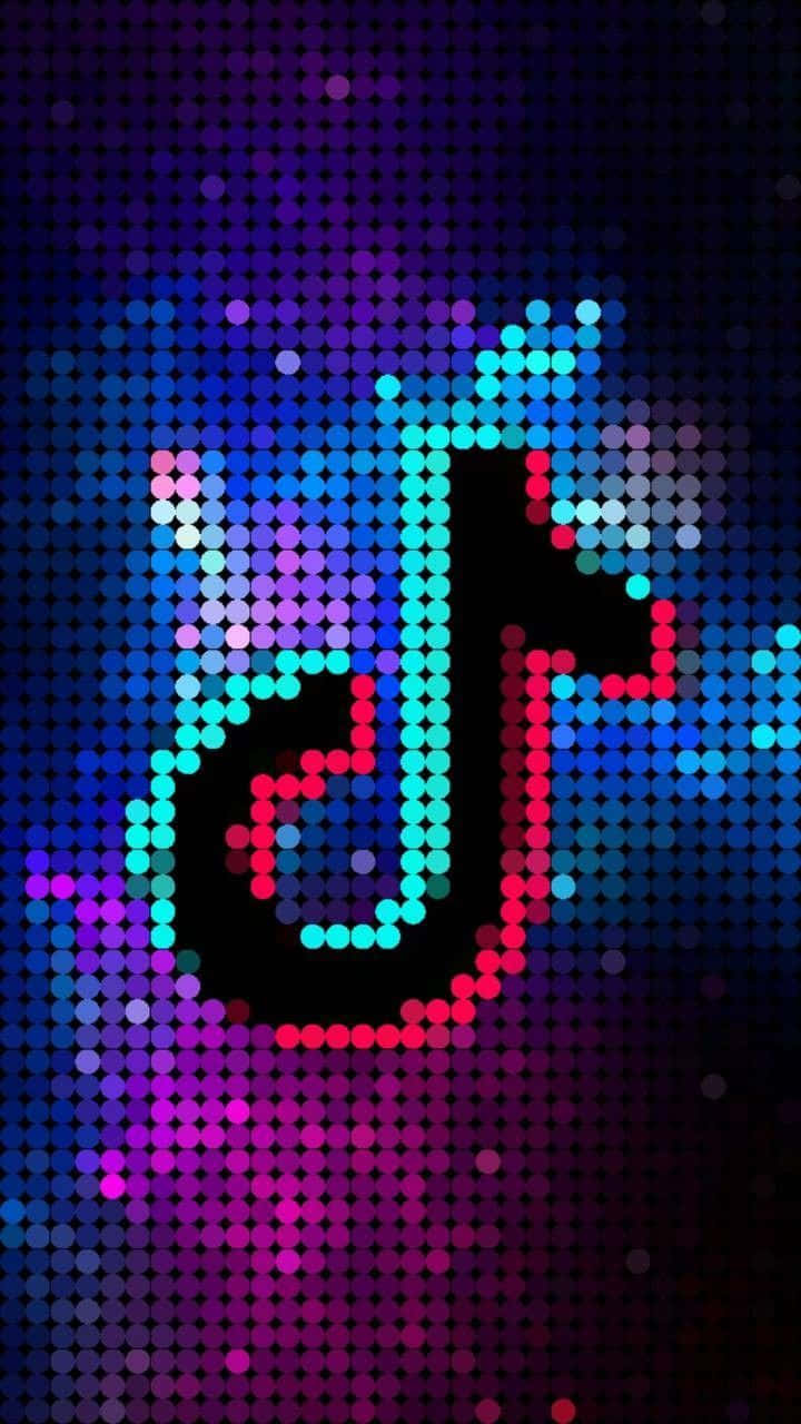 Tiktok Aesthetics Disco Logo Background