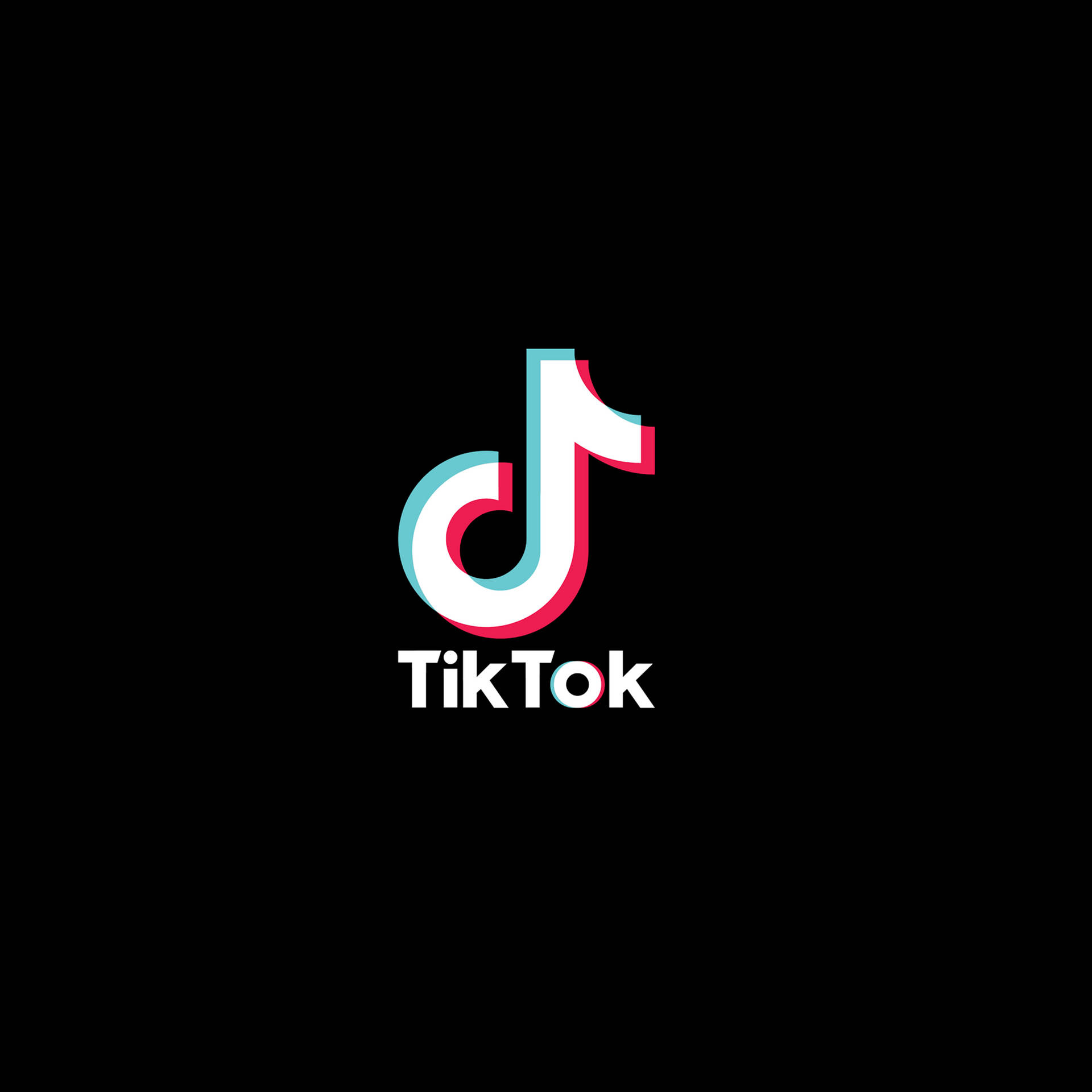 Tiktok Logo Paint Splash Background