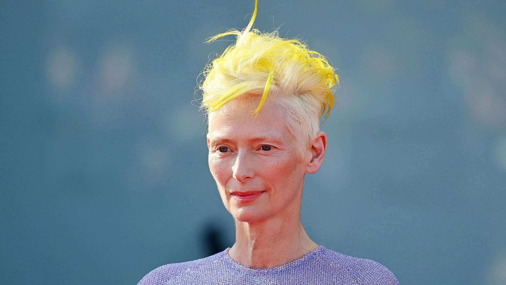 Tilda Swinton British Actress Hairstyle