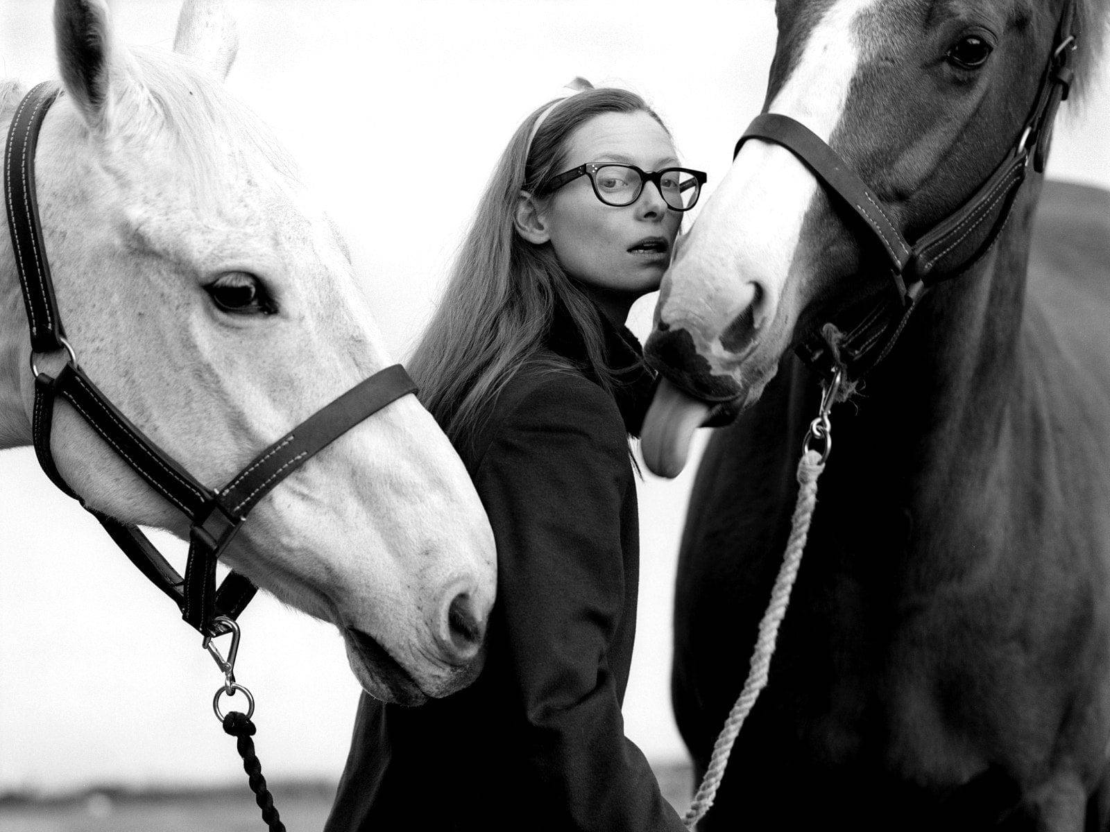 Tilda Swinton British Actress Horses