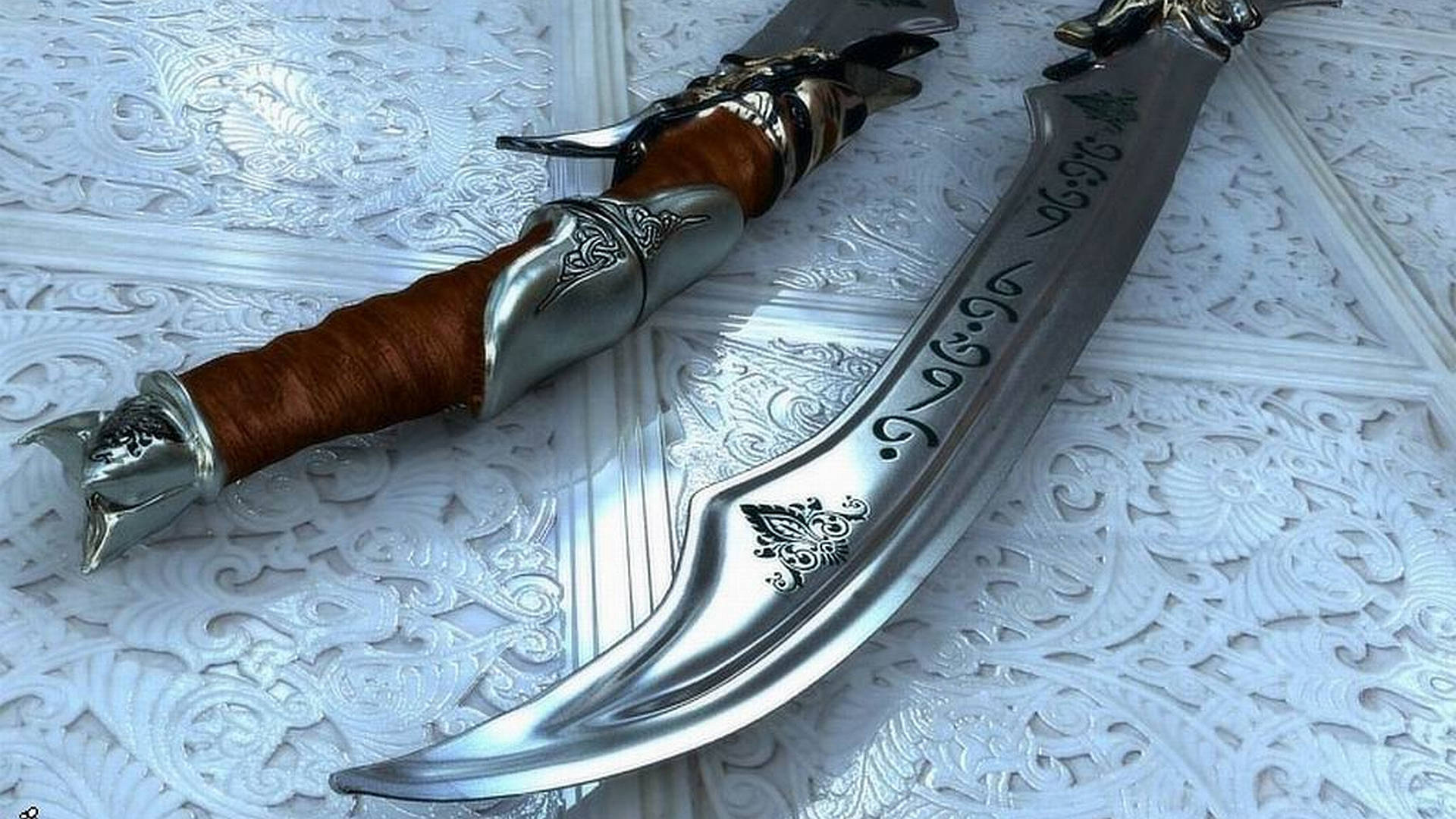 Tiled Floor Sword Background Background