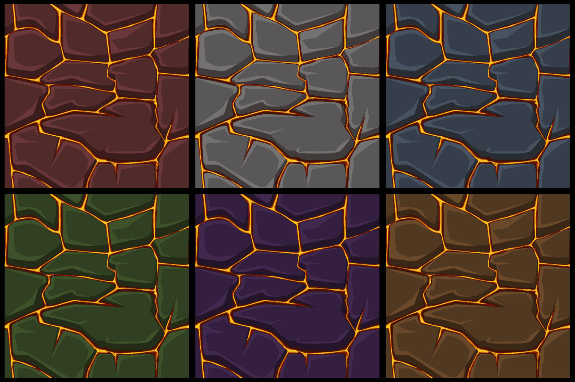 Tiles With Volatile Lava Pattern Background