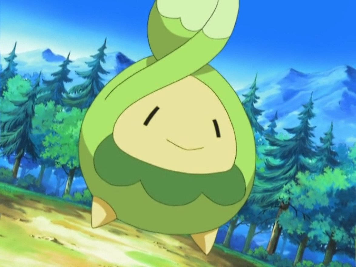 Tilted Photo Of Budew Background