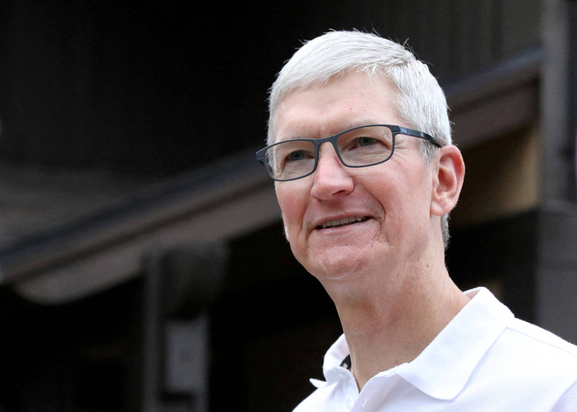 Tim Cook, Ceo Of Apple Inc. In A Formal Meeting Background