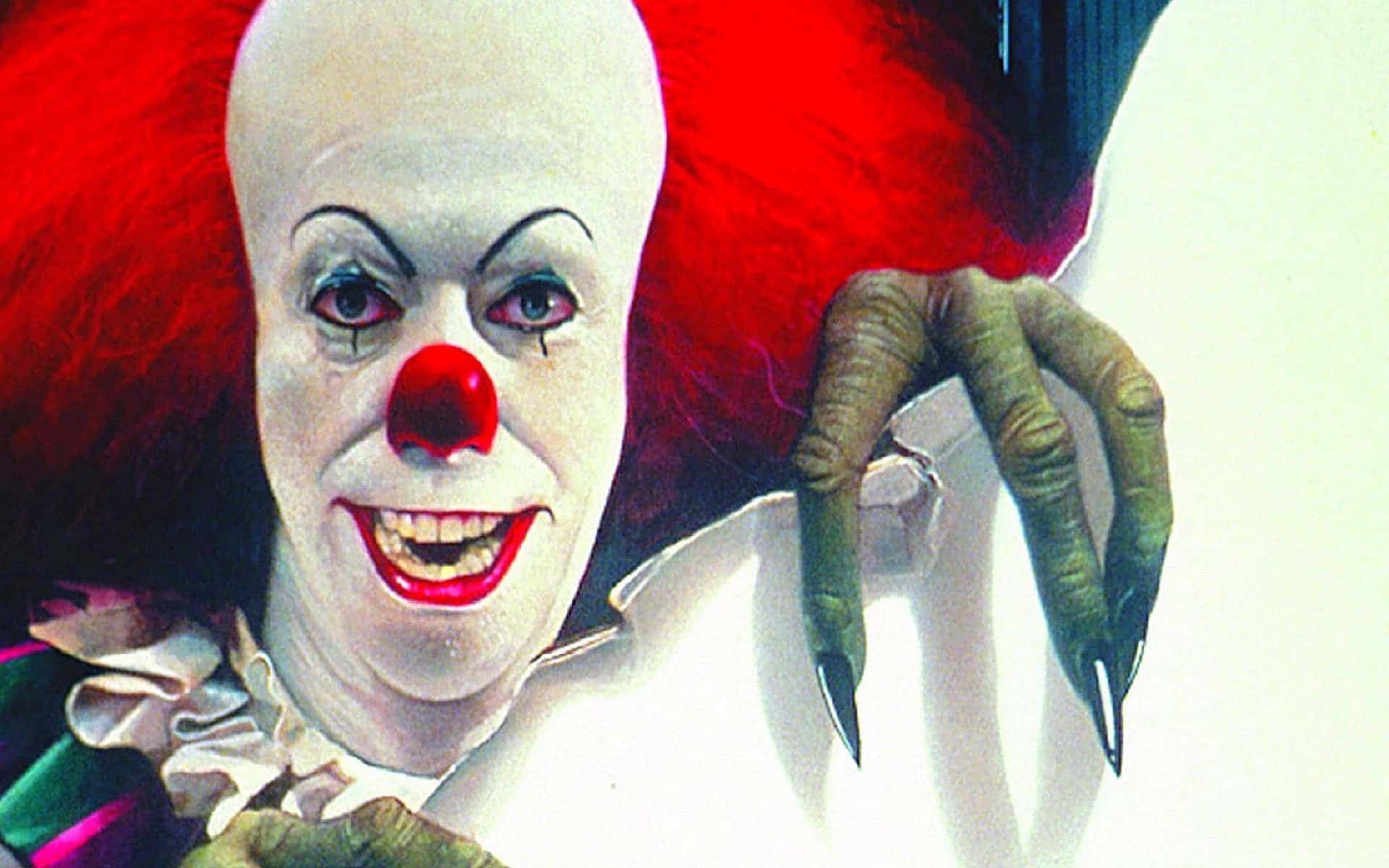 Tim Curry Smirking In Iconic Style Background