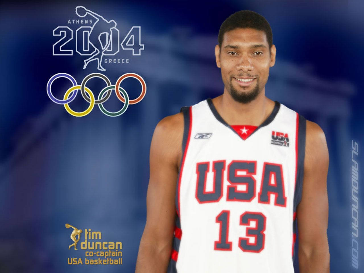 Tim Duncan 2004 Olympics Background