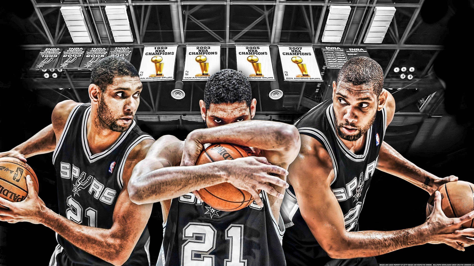 Tim Duncan Art In Court Background