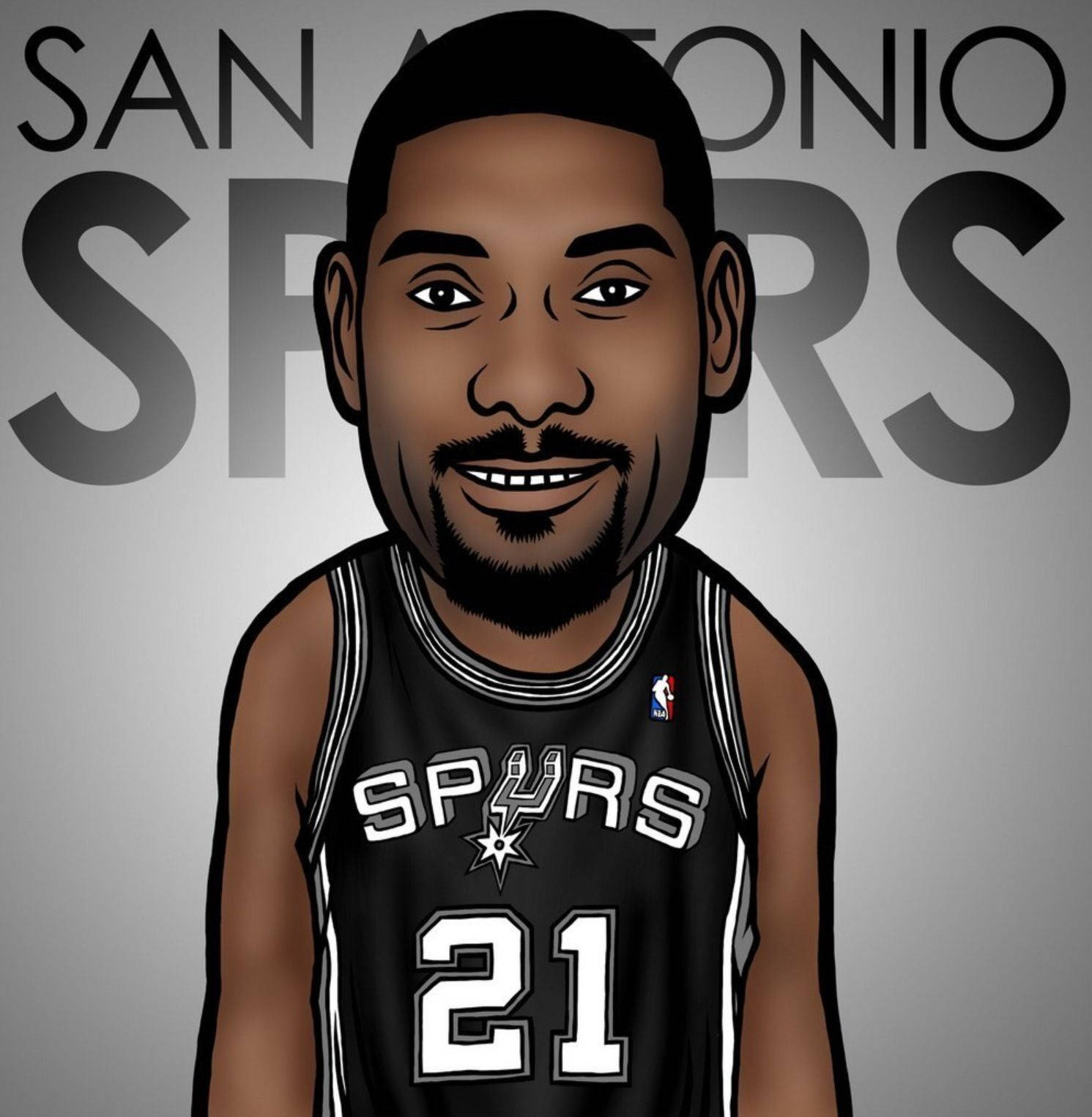 Tim Duncan Cartoon