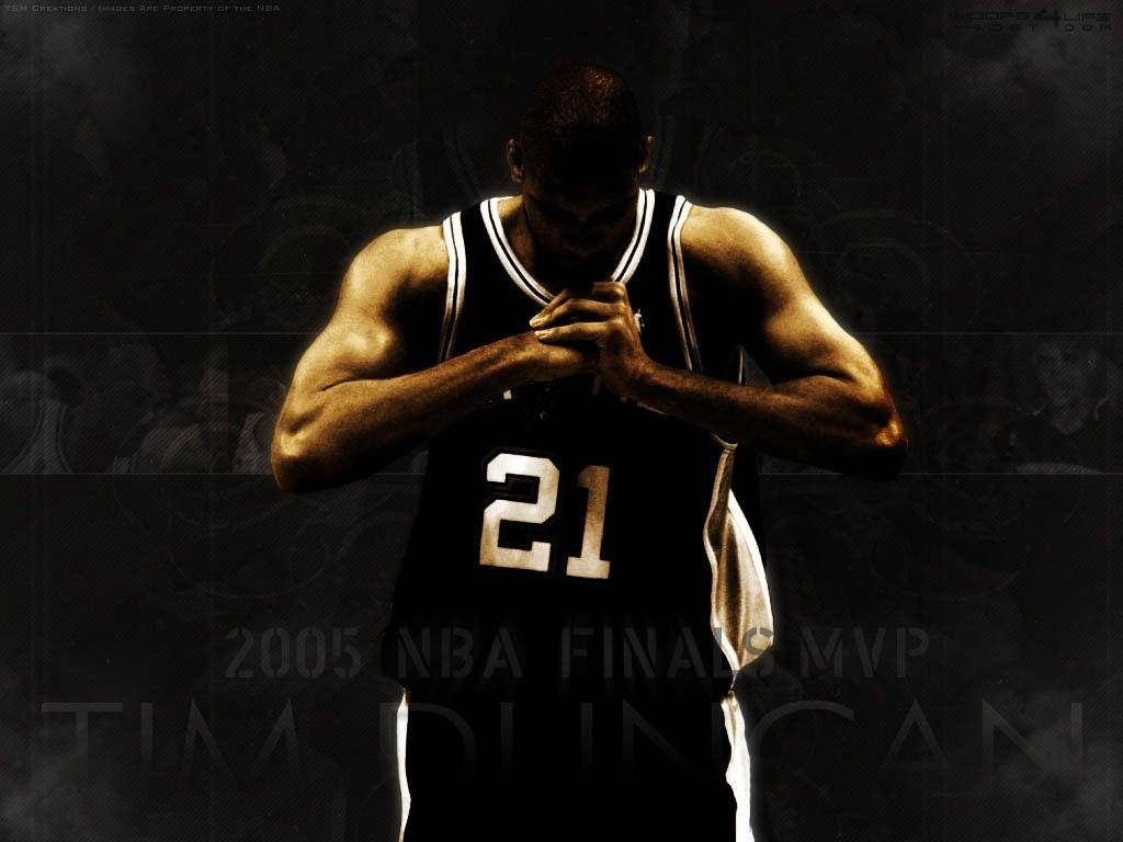 Tim Duncan Minimalist Art Background