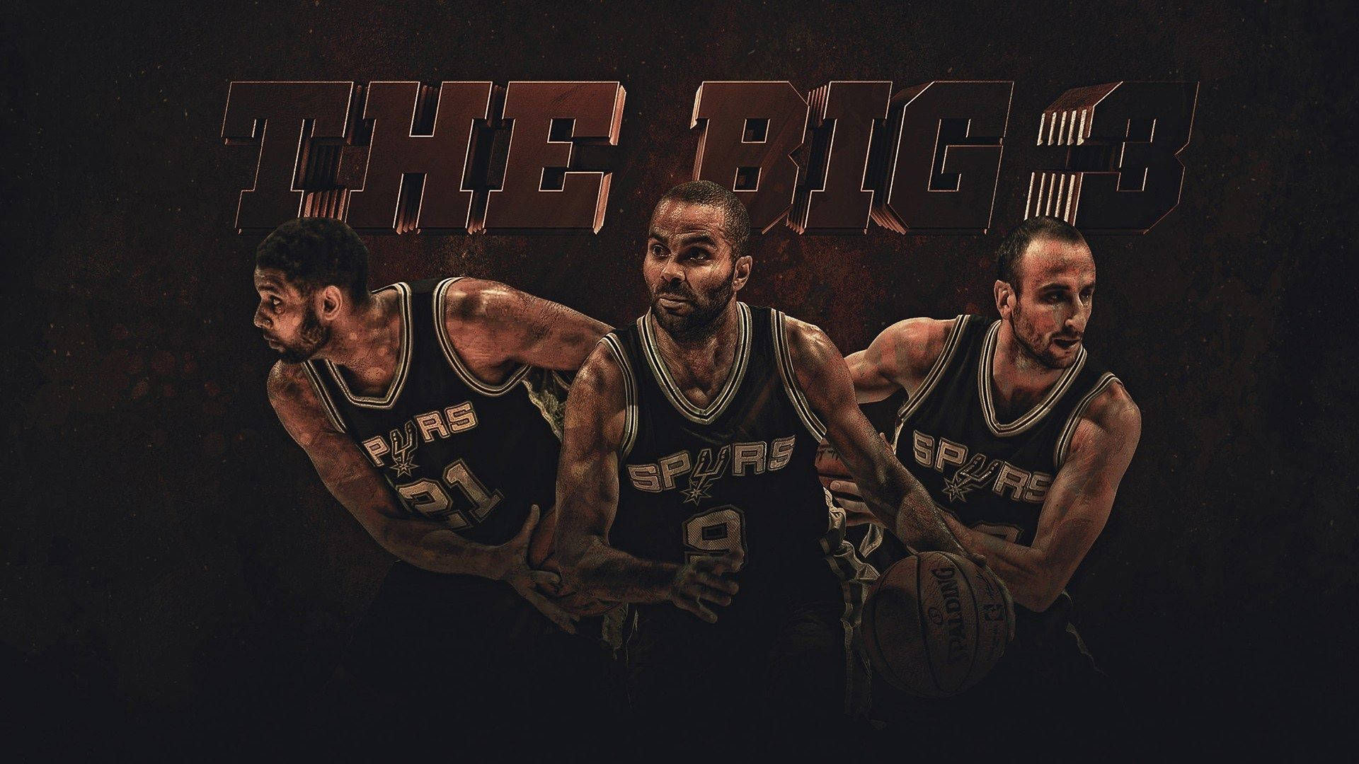 Tim Duncan Spurs Big 3