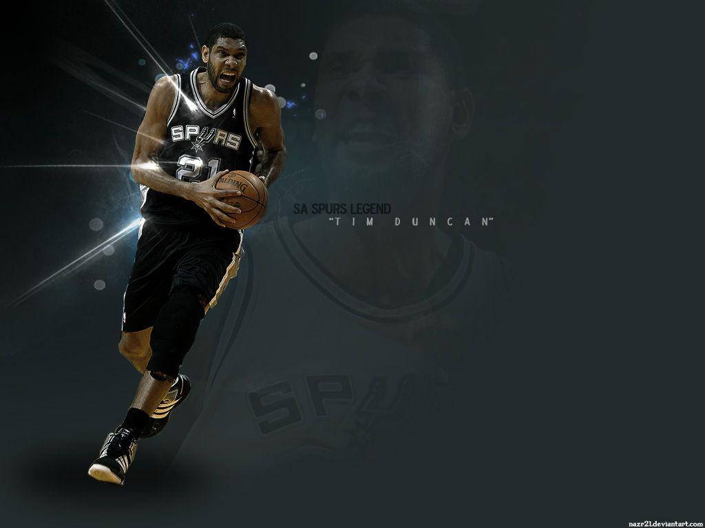 Tim Duncan Spurs Legend Art