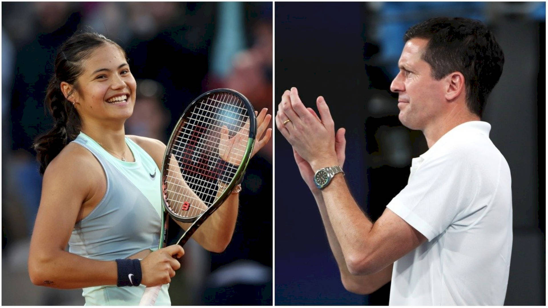 Tim Henman And Emma Raducanu Background