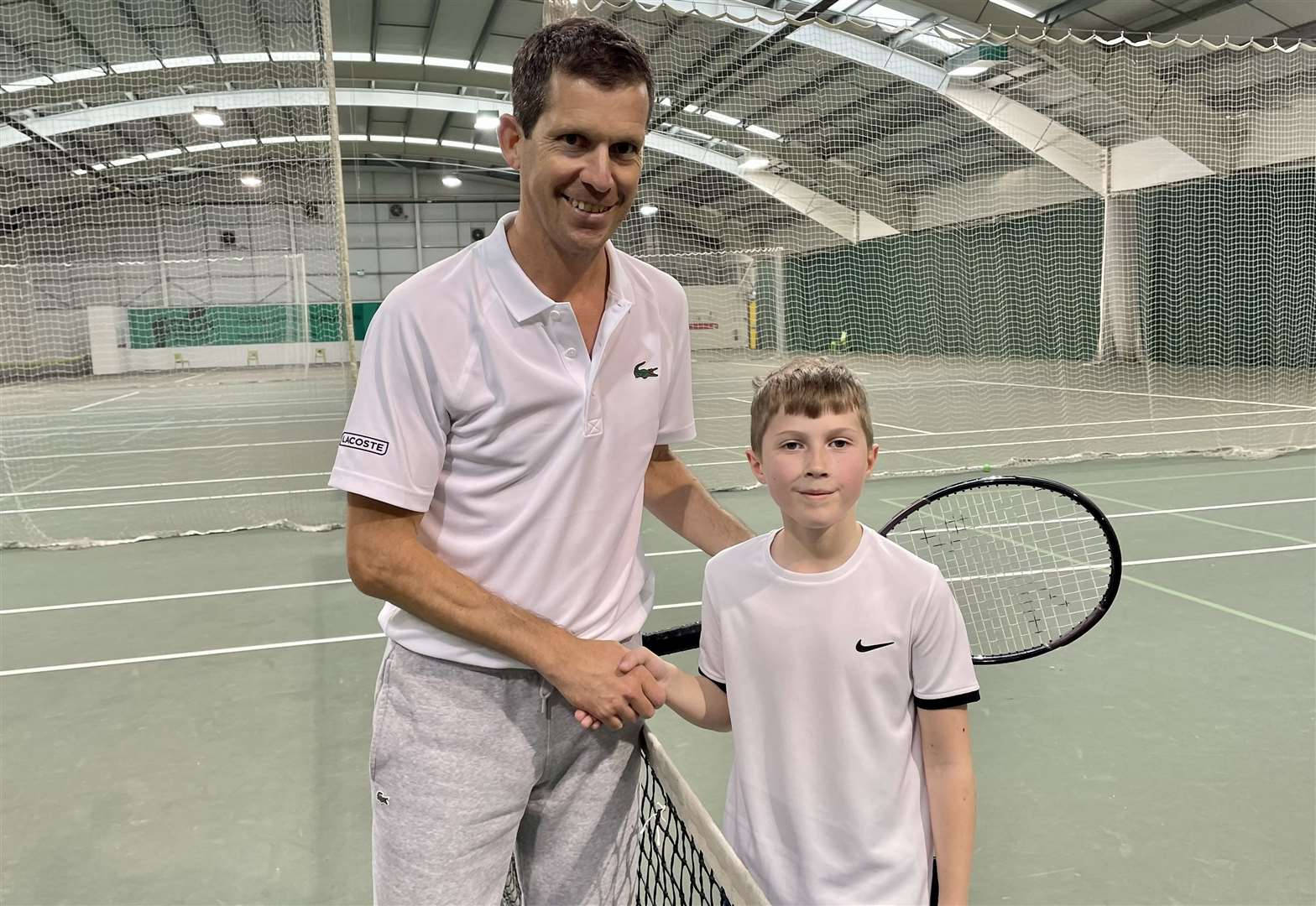 Tim Henman Handshake With Kid