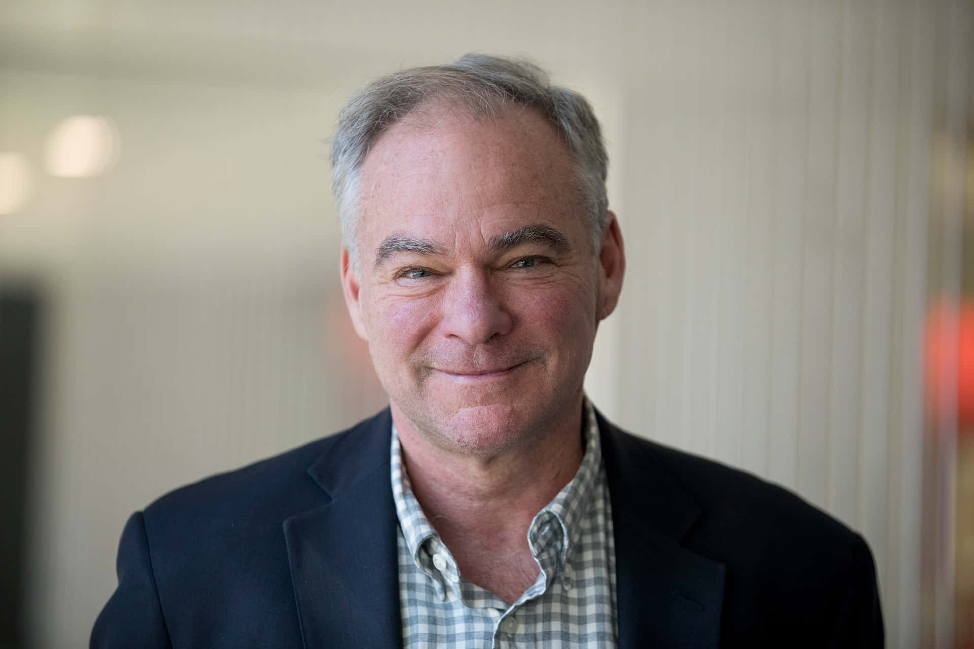 Tim Kaine Smiling Front View Background