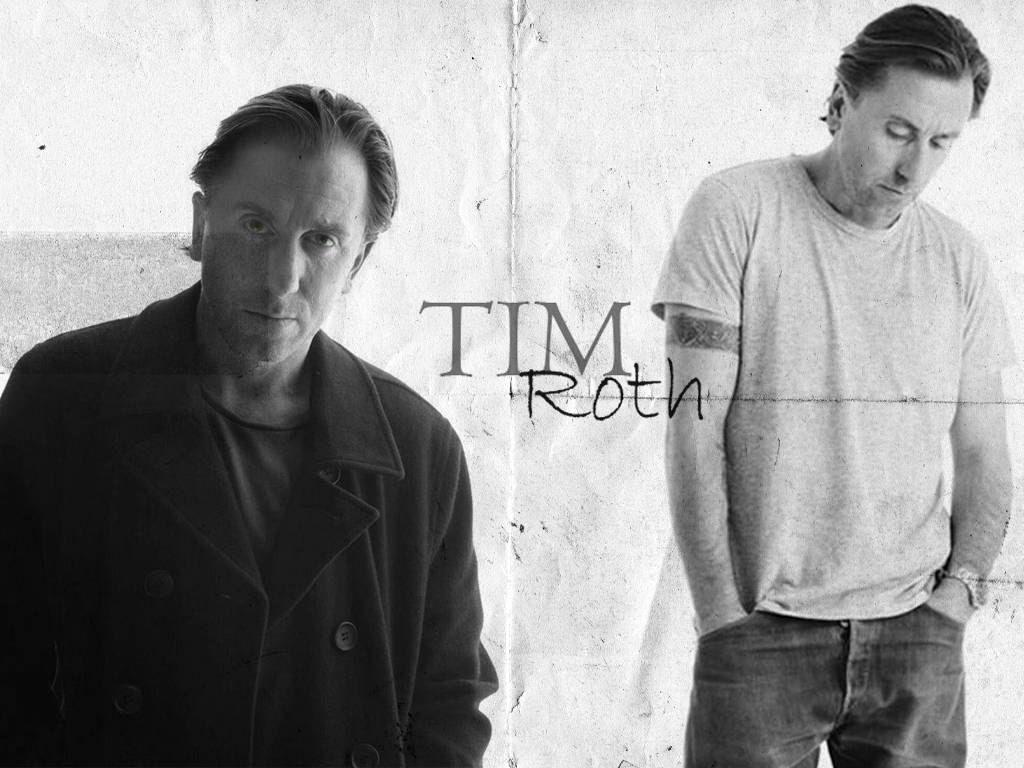 Tim Roth Black And White Actor Profile Background