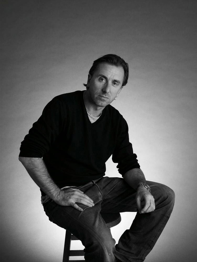 Tim Roth English Actor Sitting Portrait Background