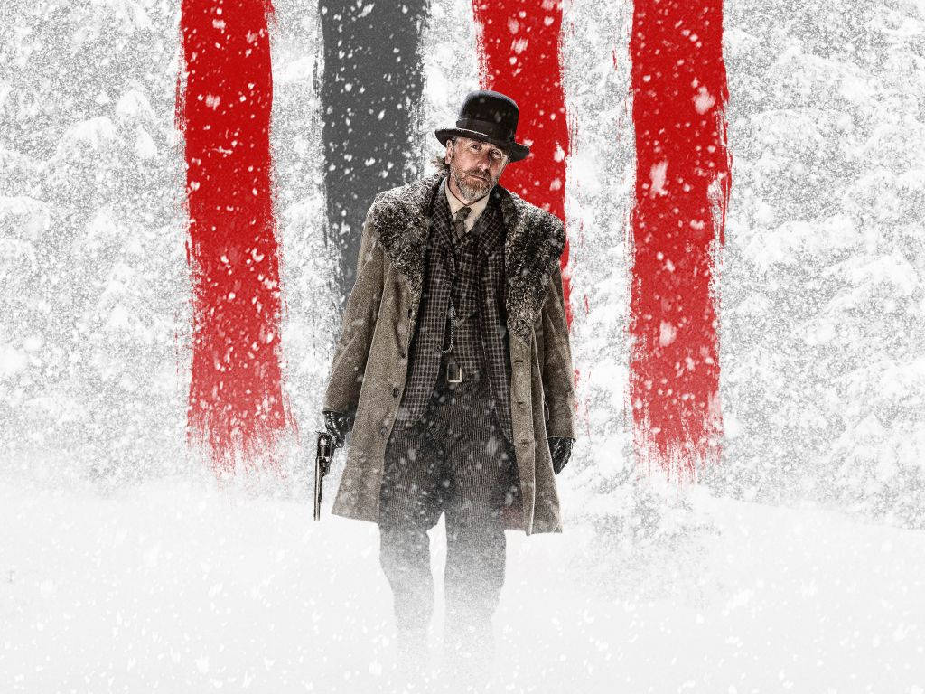 Tim Roth The Hateful Eight Film Poster Background