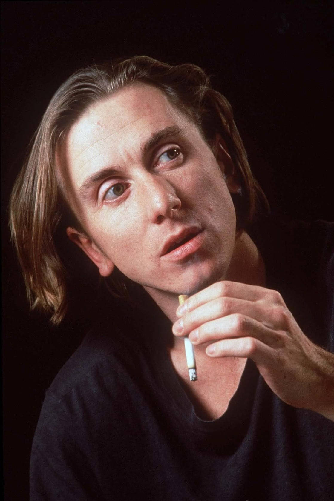 Tim Roth Young Actor Long Brown Hair Look Background