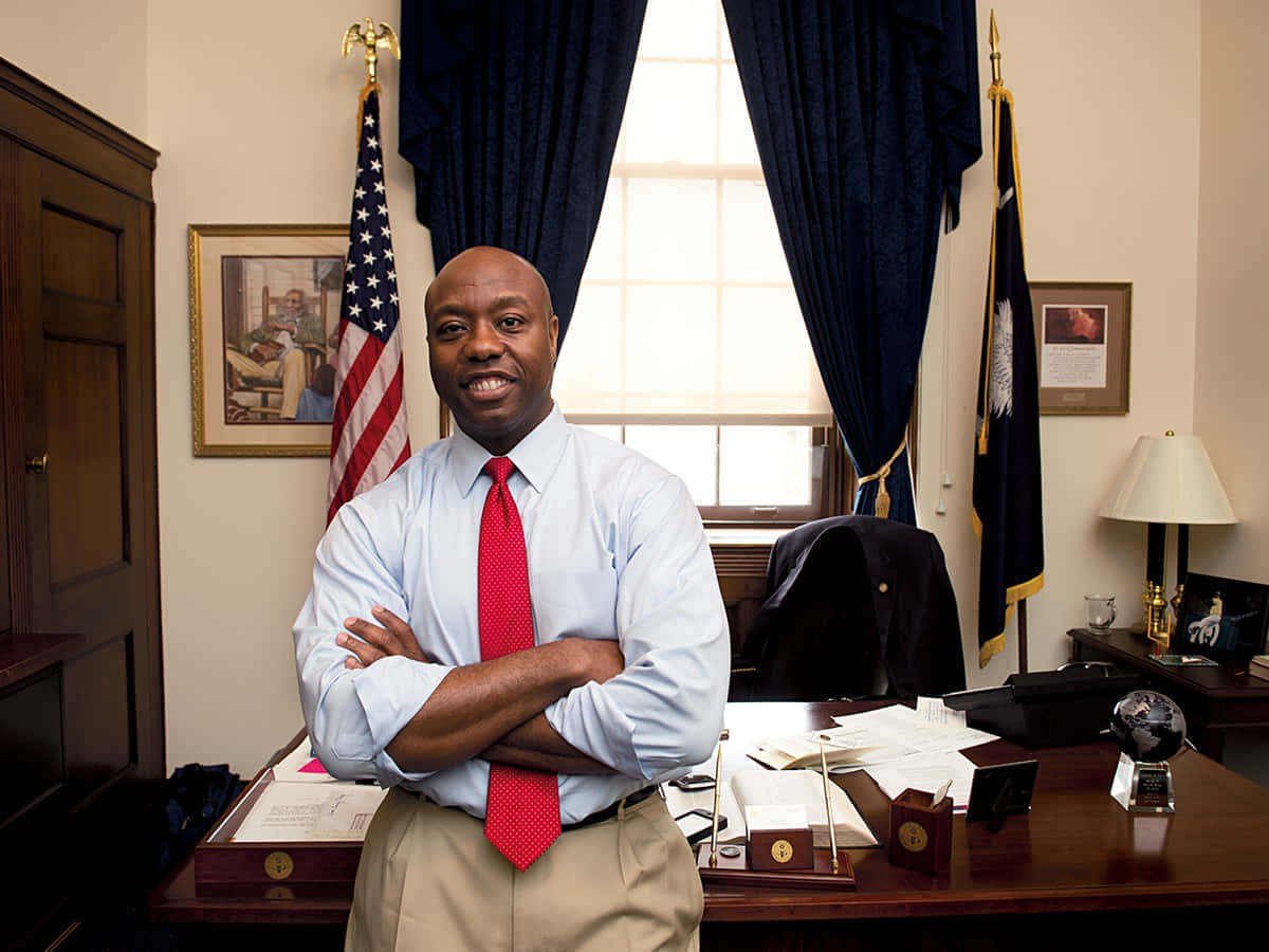 Tim Scott In His Office