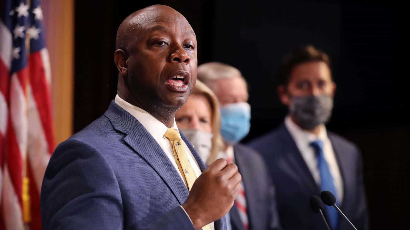 Tim Scott In Middle Of Speaking