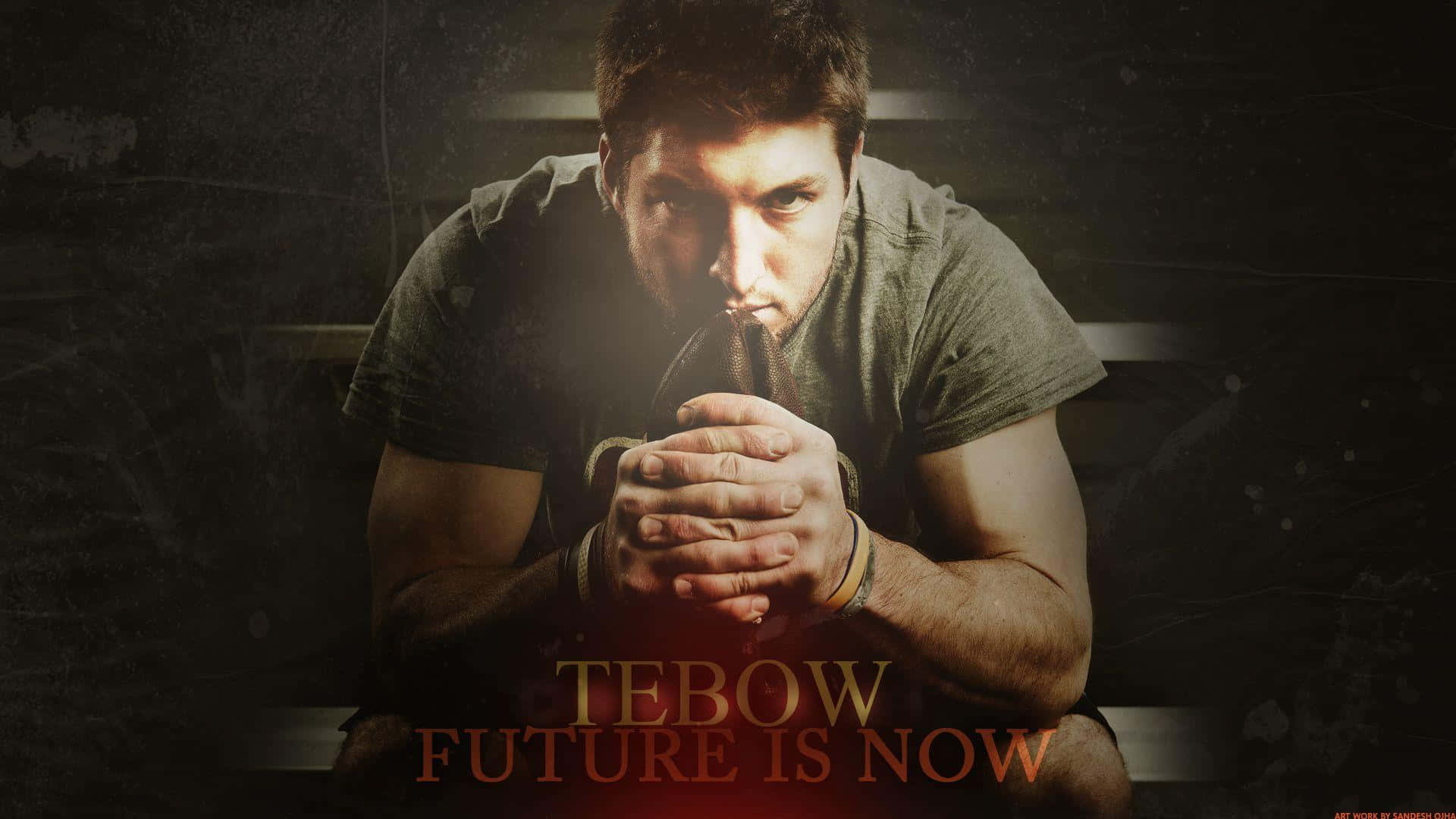 Tim Tebow Gives It His All Background