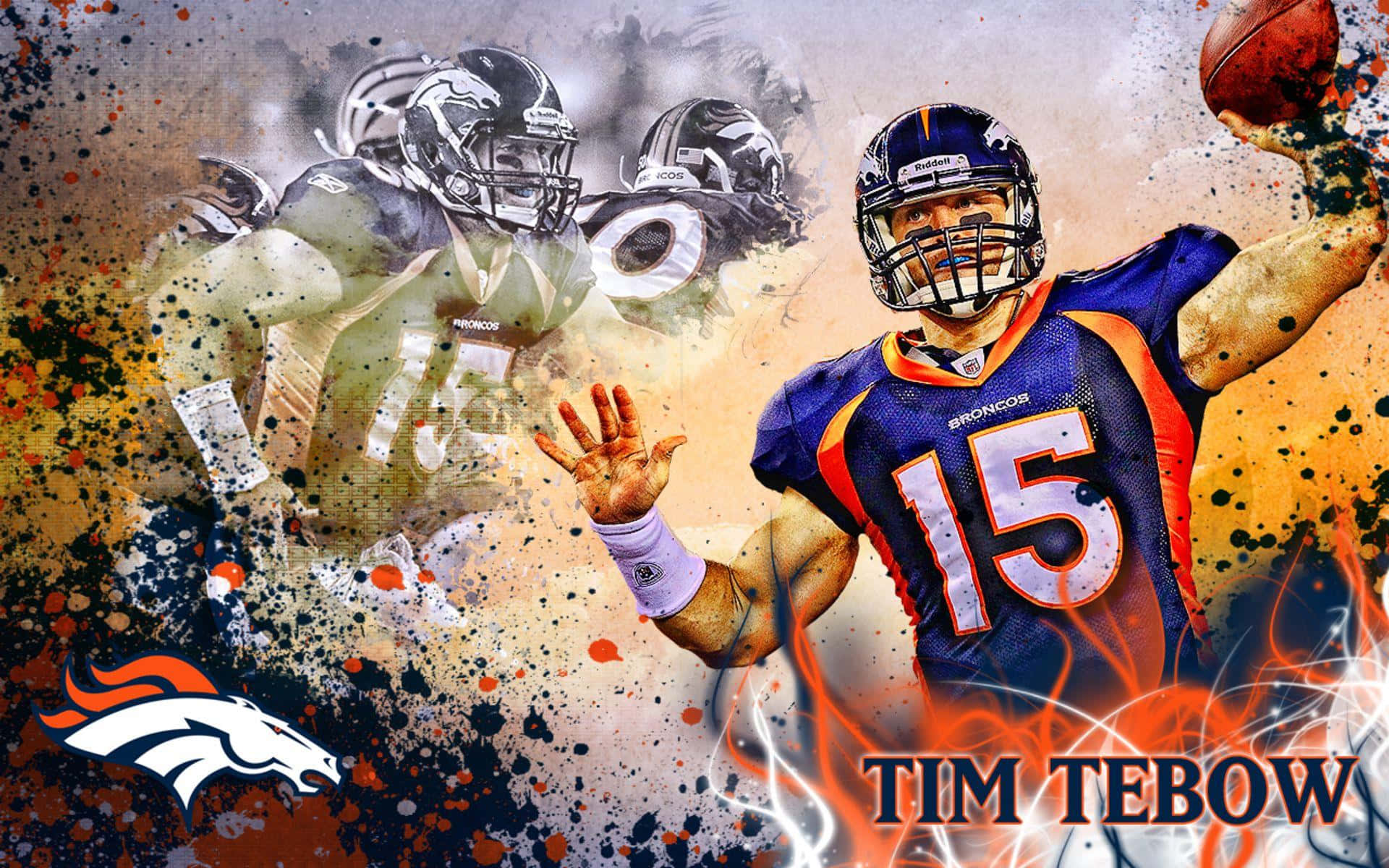 Tim Tebow Giving A Motivational Speech Background