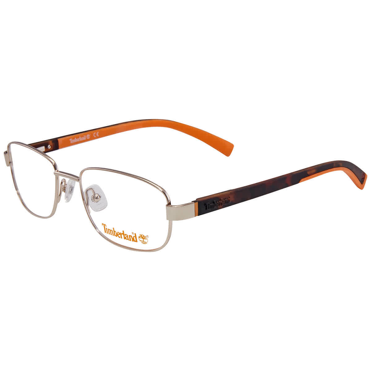 Timberland Eyeglasses Black And Orange Background