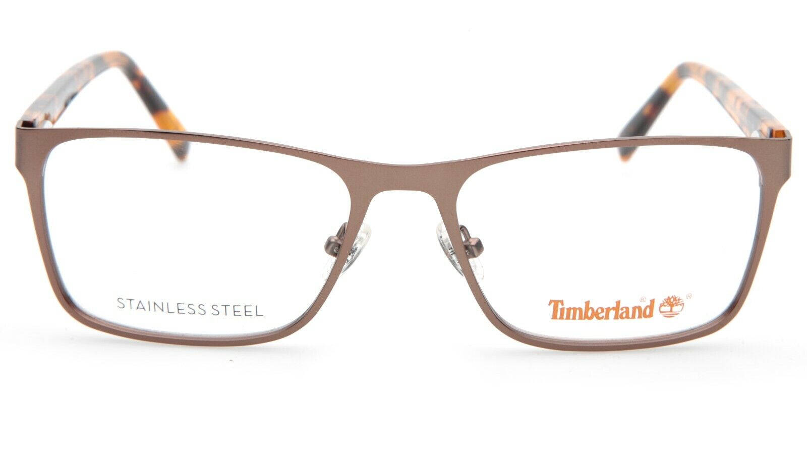 Timberland Eyeglasses Brown Frames Background