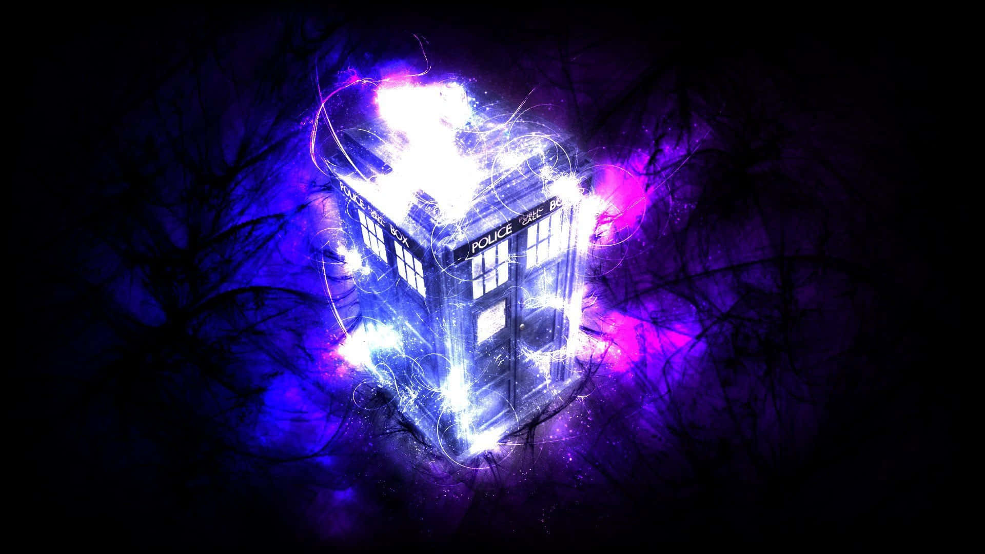 Time And Space Travelling With Doctor Who And The Tardis Background