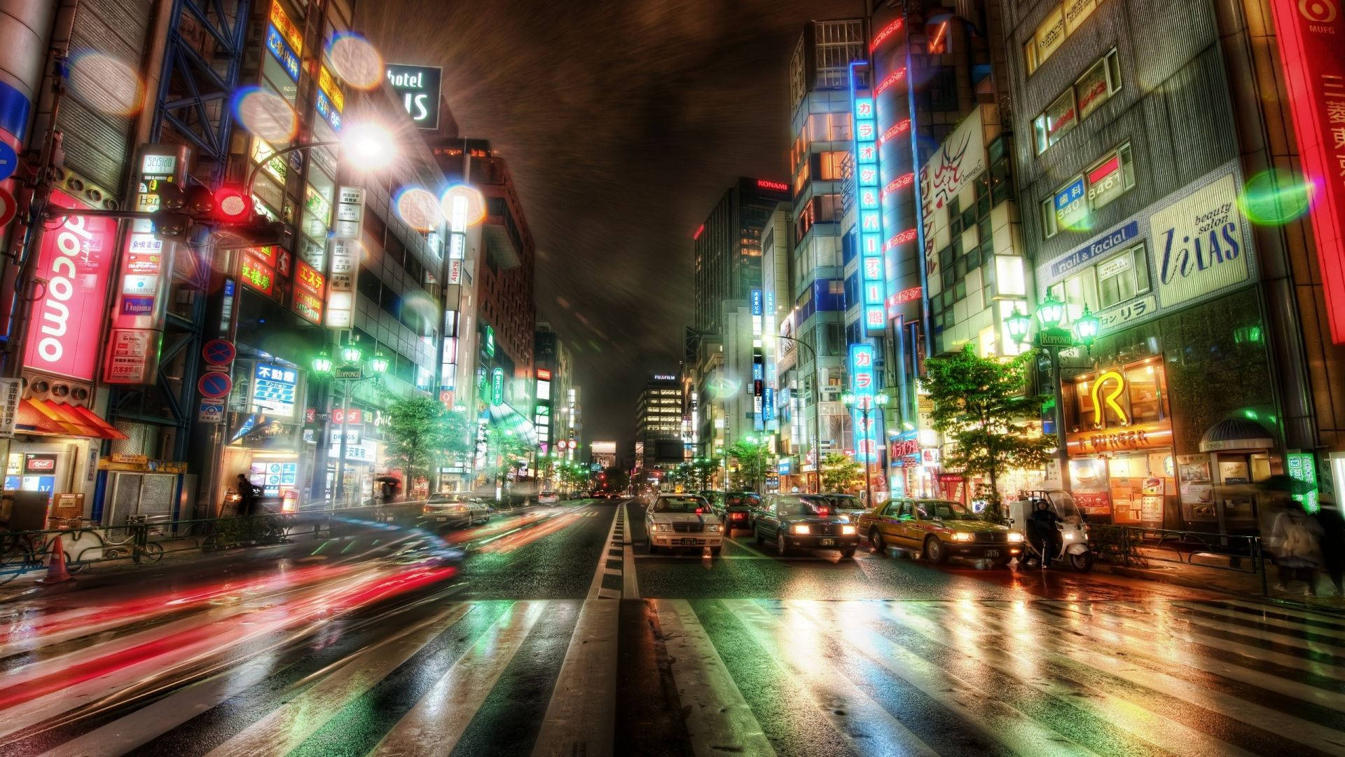 Time-lapse City Of Tokyo Background